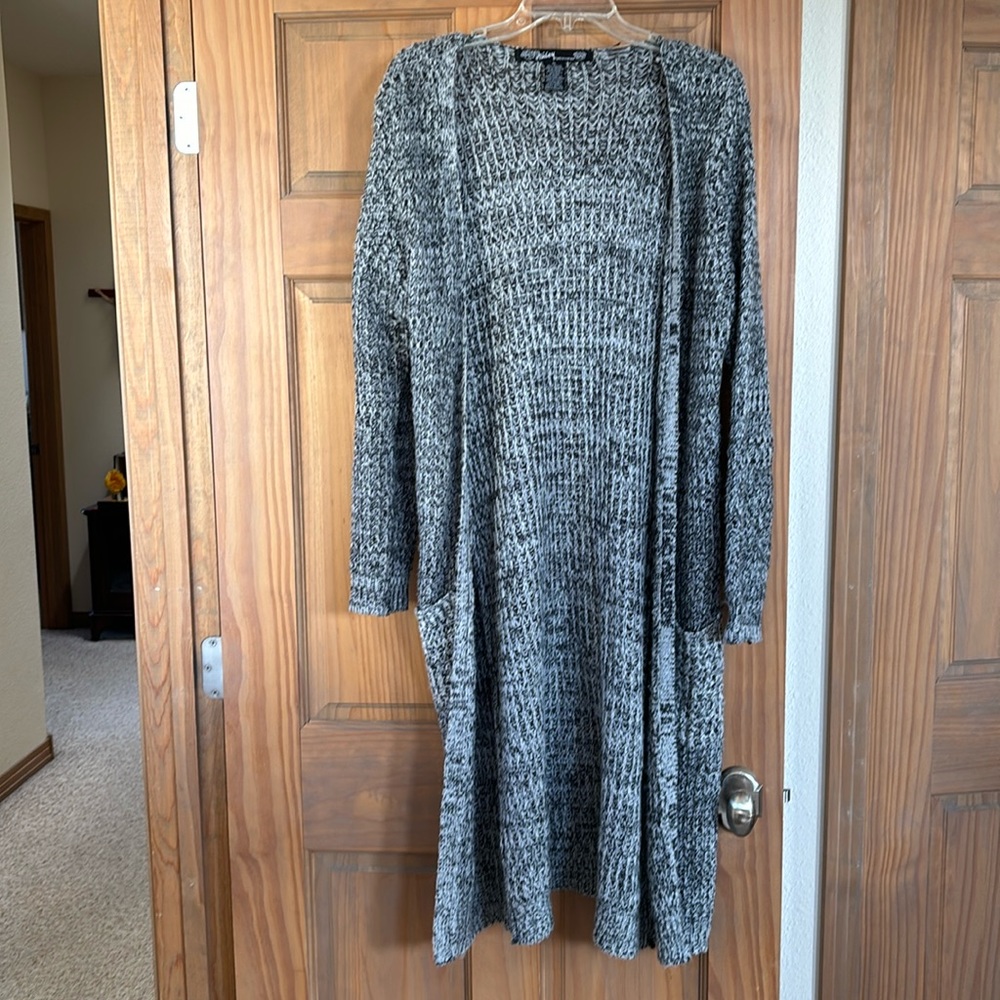 Ashley by 26 International Long Cardigan Knit Sweater Size XL